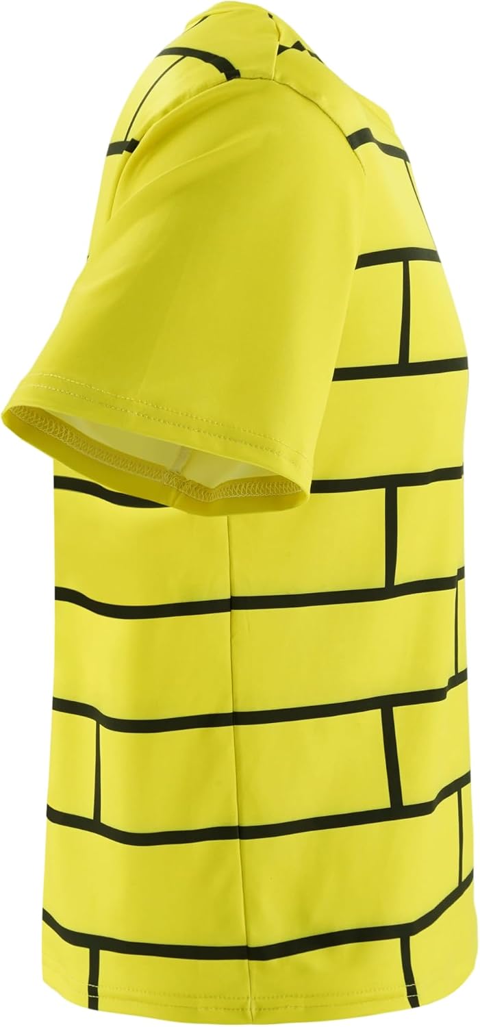 Yellow Brick T-shirt Adult Halloween Cosplay Short Sleeves Shirt Tee