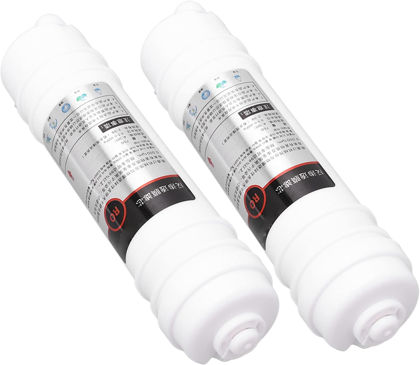 Hilitand 2Pcs RO Membrane Filter Replacement 10in 75g Water Purifier Filter with 0.0001m Filtration for Korean Style Quick Connect Universal Fit