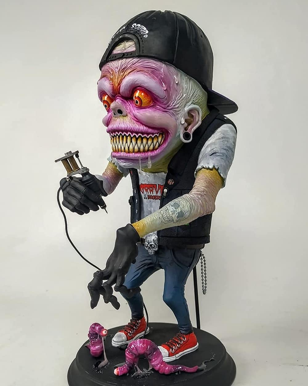 Buy Angry Big Mouth Monster Statue, Scary Monster Figurines Crafts