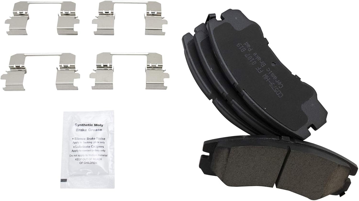 TRQ Front Brake Pads Ceramic Compatible with 1996-1999 Acura SLX 1994-2001 Honda Passport 1994-2000 Isuzu Amigo 2002-2004 Axiom 1993-2001 Rodeo 2001 Rodeo Sport 1992-2002 Trooper 1999-2001 VehiCROSS