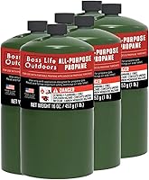 Vista 1 de Boss Life Outdoors Propane Cylinders - 16 Oz (6 Pack)