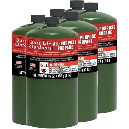 Boss Life Outdoors Propane Cylinders - 16 Oz (6 Pack)