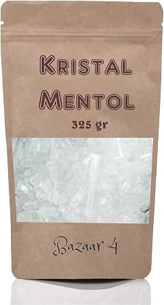 Bazaar 4 Crystal Menthol 1. Quality 325 Gr Menthol Sauna, Bath, Steam Bath