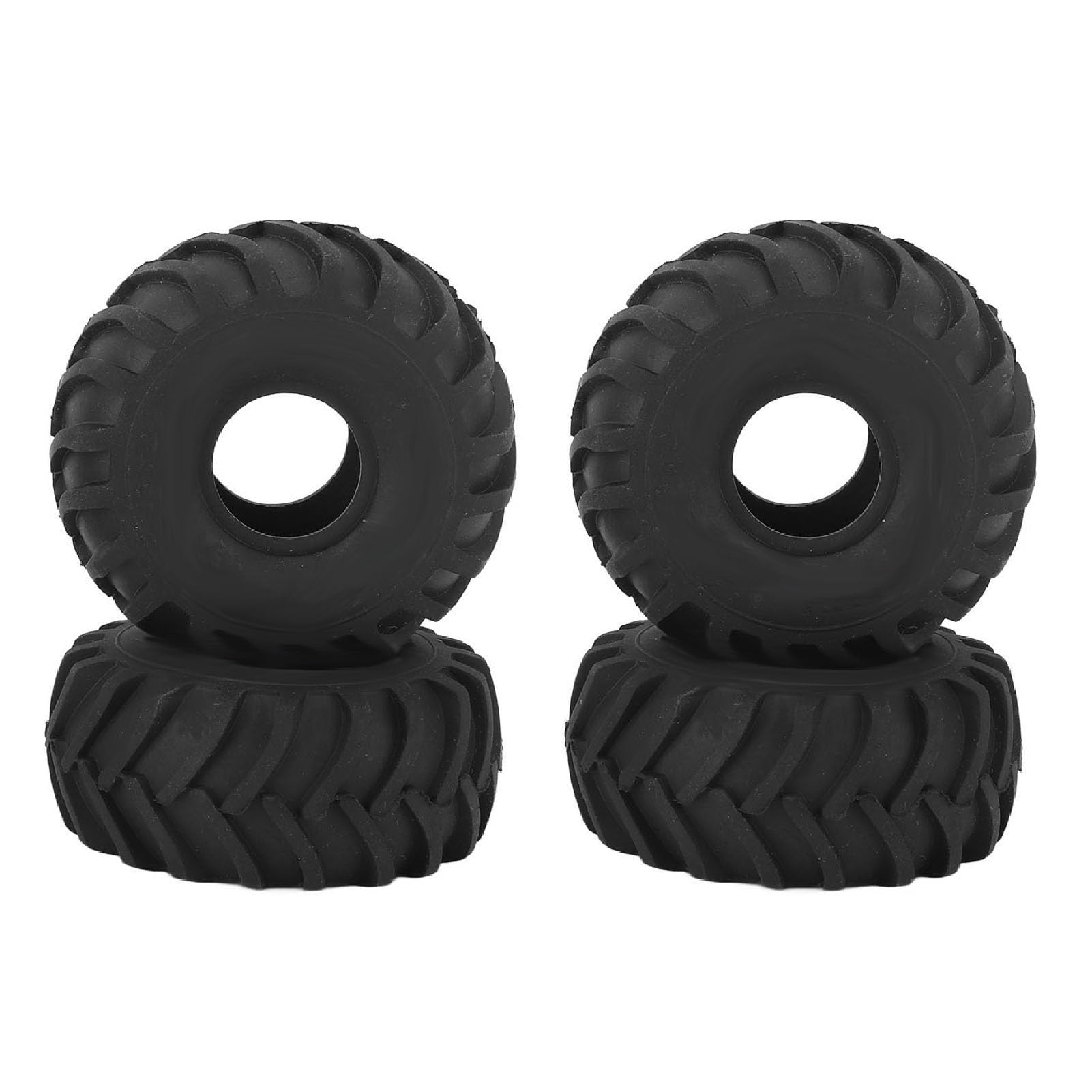 Gumowe Opony RC, 4 Szt. 1,0 Cala Antypoślizgowa Opona Gąsienicowa do AXIAL SCX24 1/24 Gąsienica, Czarna