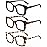 REAVEE 3 Pack Oversized Square Reading Glasses Oprah Style for Women, Blue Light Blocking Large Frame Computer Designer Fashion Readers with Spring Hinge (Black/Tortoise/Grey Tortoise,3.5)