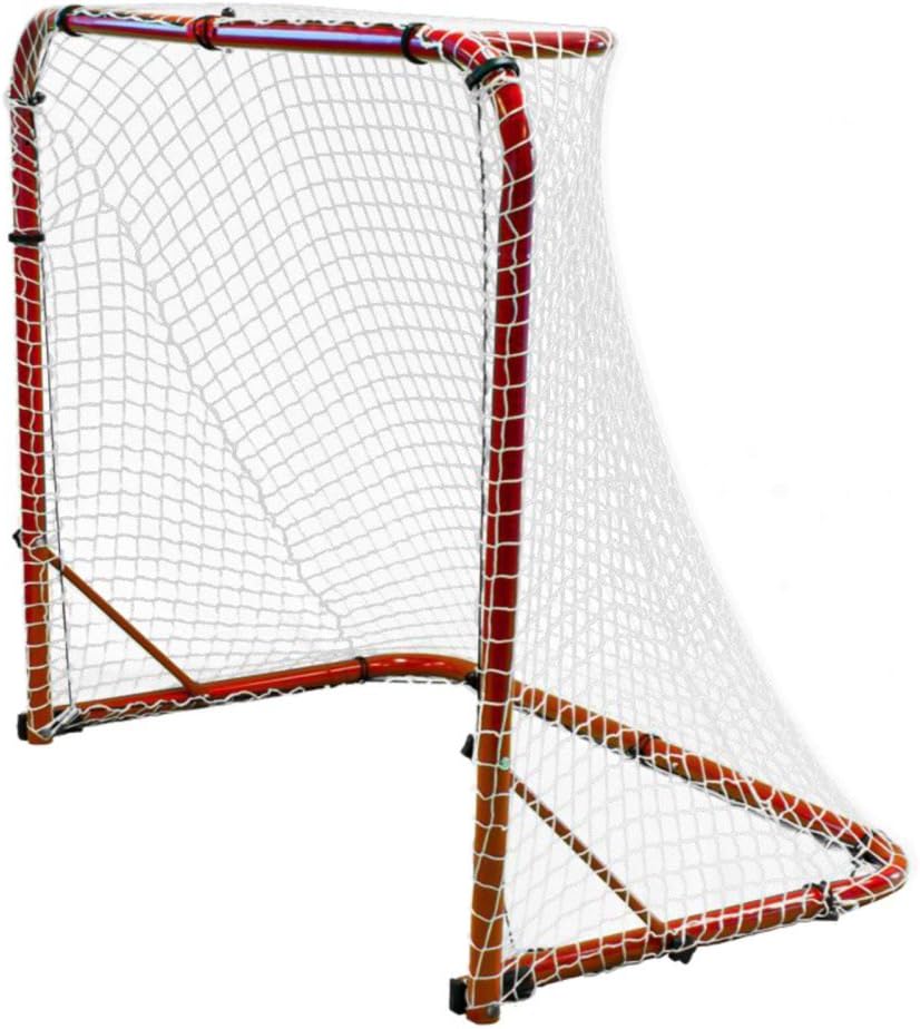 Street Ice Hockey Goal with Folding Steel Frame and Nylon Bungee Slip Net