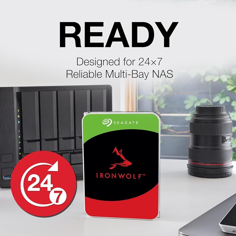 Seagate IronWolf NAS 8TB SATA 3.5" Internal Hard Drive with 7200 RPM & 256MB Cache thumbnail 5