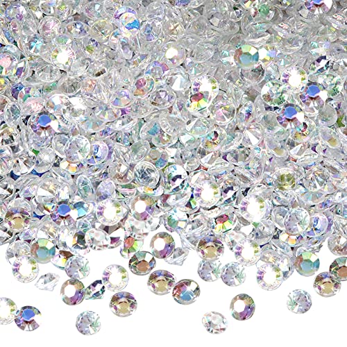TOAOB 5000 Piezas Diamantes de Cristal Piedras Decorativas 3mm AB Color Cristal Acrílico Artificial Diamantes para Decoraciones Bodas Fiestas Rellenos Jarrones