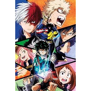 Close Up My Hero Academia poster personages