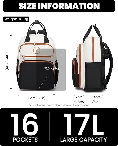 Miss Lulu Baby Wickelrucksack Groß Reiserucksack für Mama und Papa mit Kinderwagengurte Isolierter Flaschentasche Multifunktions-Taschen Groß Wasserabweisend für Reisen Krankenhaus Neugeborene - 3