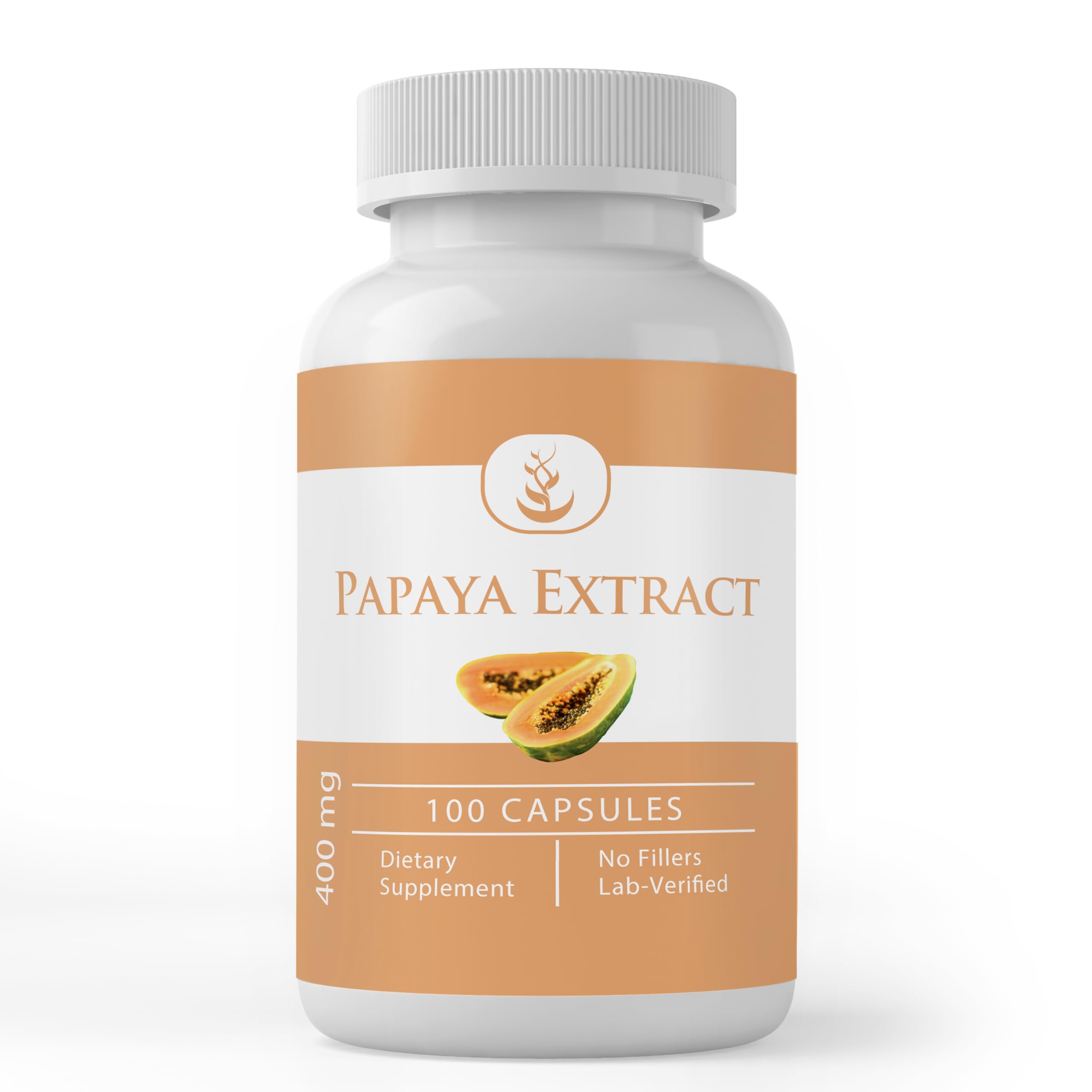 Pure Original Ingredients Papaya Extract, Always Pure, No Additives Or Fillers, Lab Verified (100 Capsules)
