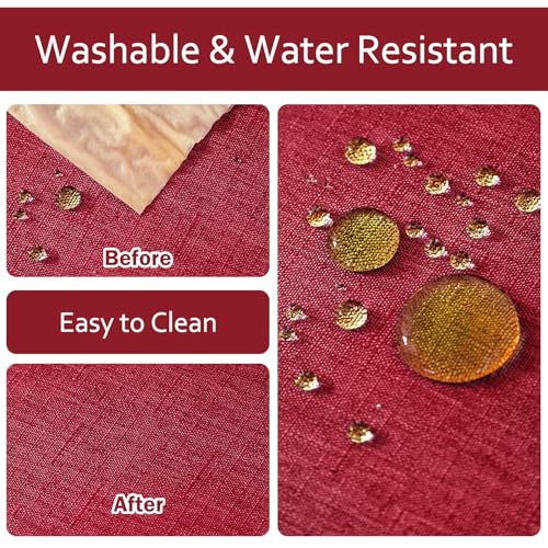 Image of AUSSPVOCT Textured Table Cloth Rectangle 60x84 Inch for Home Kitchen Decor