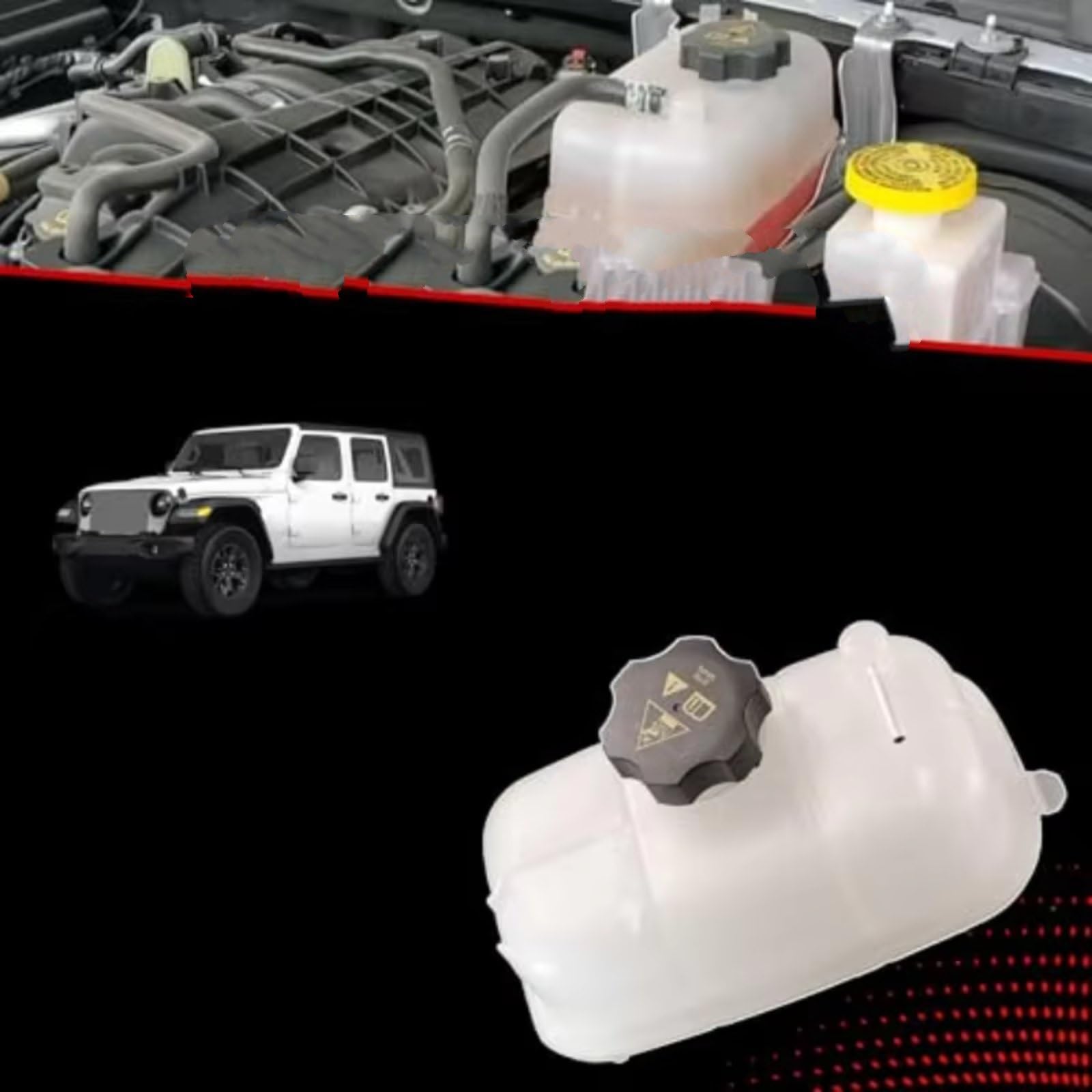 Zbiornik płynu chłodzącego do Jeep Wrangler V6 3,0 l 3,6 l (2020-2024) AG1Z8A080S