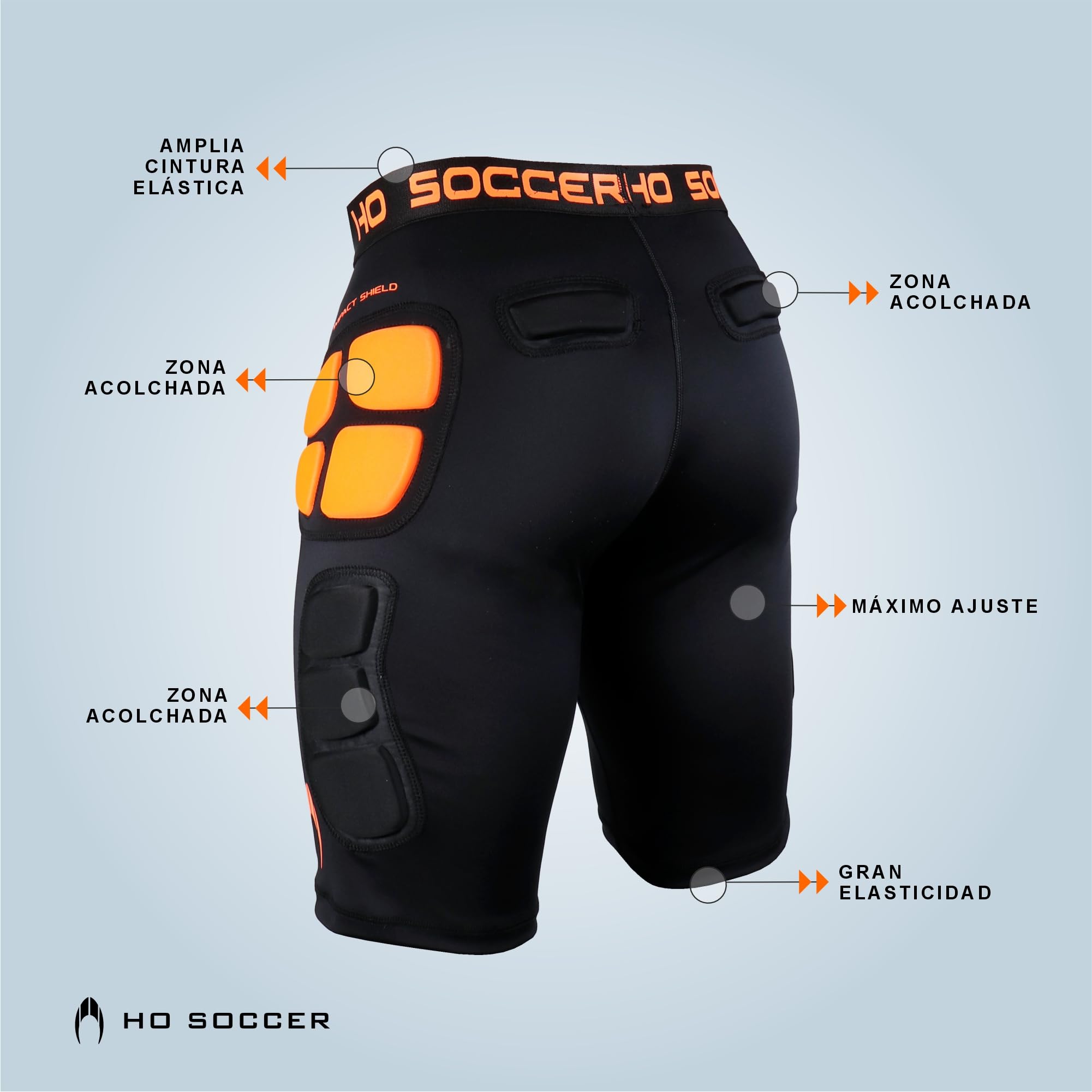 Ho Soccer Pantalones Cortos de Portero Short Impact Shield JR