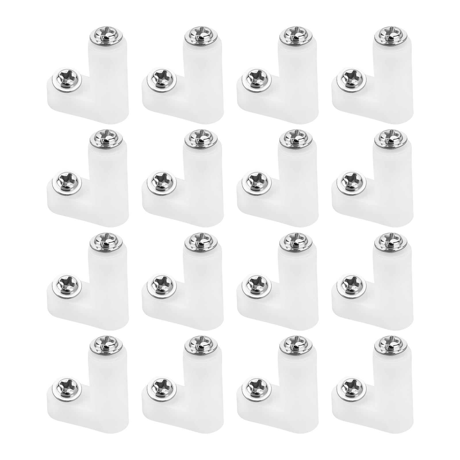 Create idea 100 Pcs L Type PCB L Plastic Fixed Feet Motherboard Standoffs Foot Spacer with Mounting Screw for Arcade Games Jamma Game Video Games M3