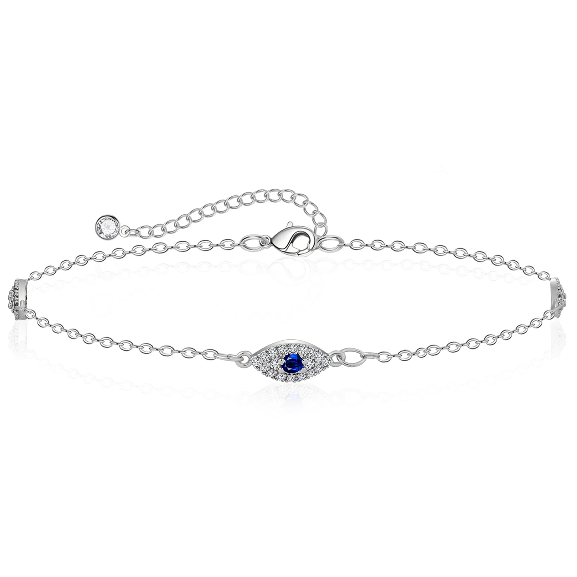 Anklets for Women 14K Gold Silver Plated Ankle Bracelets Trendy Waterproof Boho Anklets Set Adjustable Dainty Cute Diamond Beaded Heart Non Tarnish Summer Beach Jewelry Gift