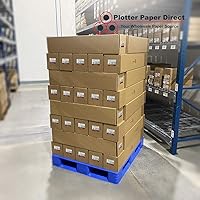 Vista 7 de Plotter Paper Direct Rollo de lona de poliéster blanco brillante mate de 24 pulgadas x 40 pies, 15 mil / 8 oz / 280 g/m² para impresora de gran