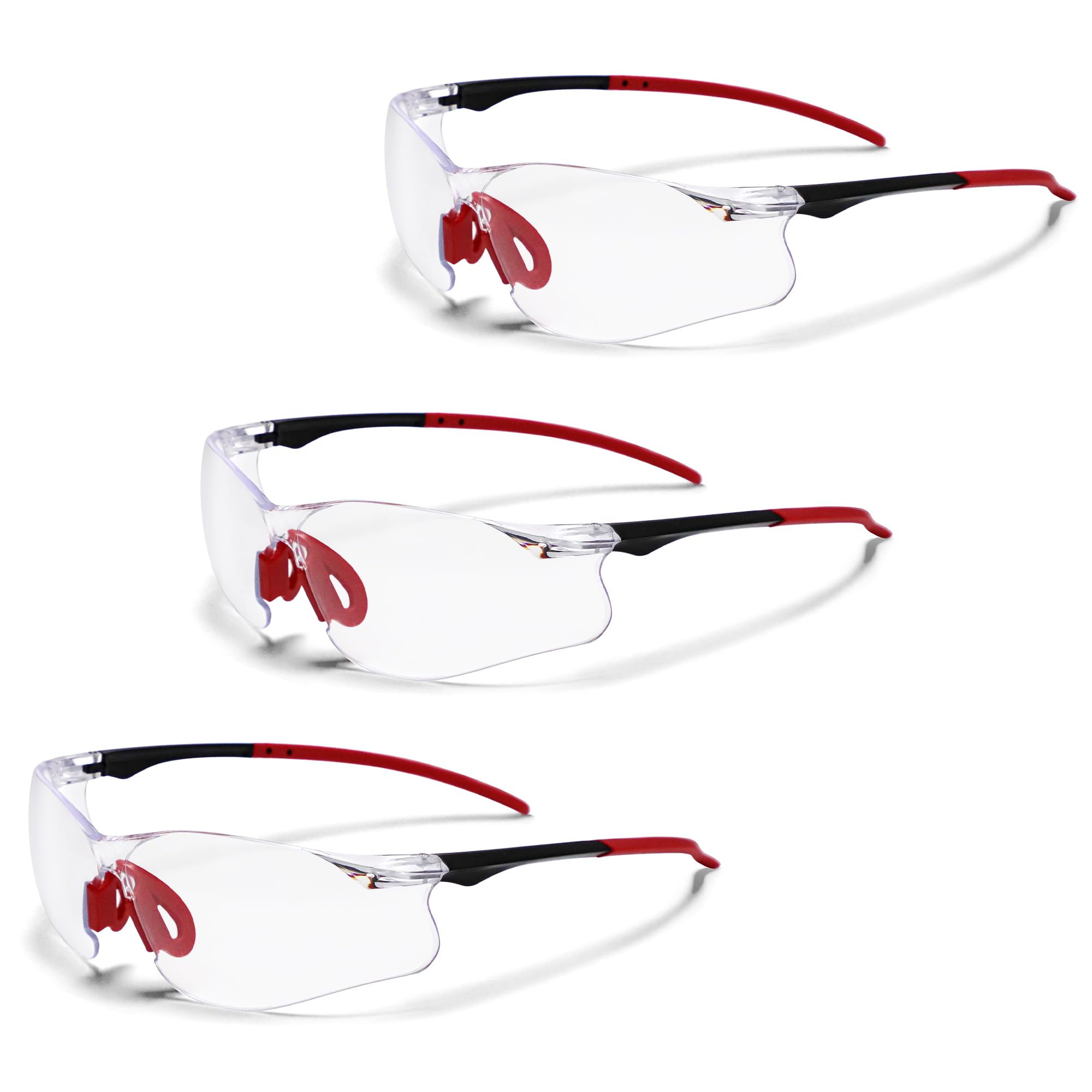 Clear Safety Glasses 3 Pack, Protective Eyewear UV Protection ANSI Z87.1, Safety Goggles Scratch & Impact Resistant, Eye Protection with Nose Pads for Men & Women Construction, Shooting, Lab Work — Amazon image 11