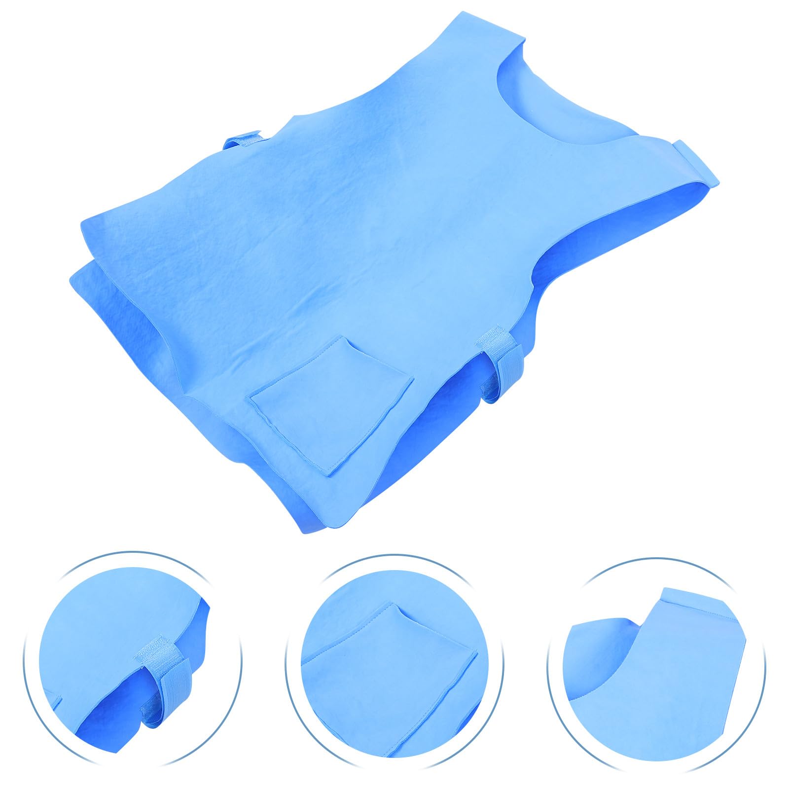 Gilet Rinfrescante da Esterno per Uomo e Donna, 60X40X0.3Cm, Assorbimento Acque Leggero, per Viaggi e Lavoro in Condizioni di Caldo, Blu