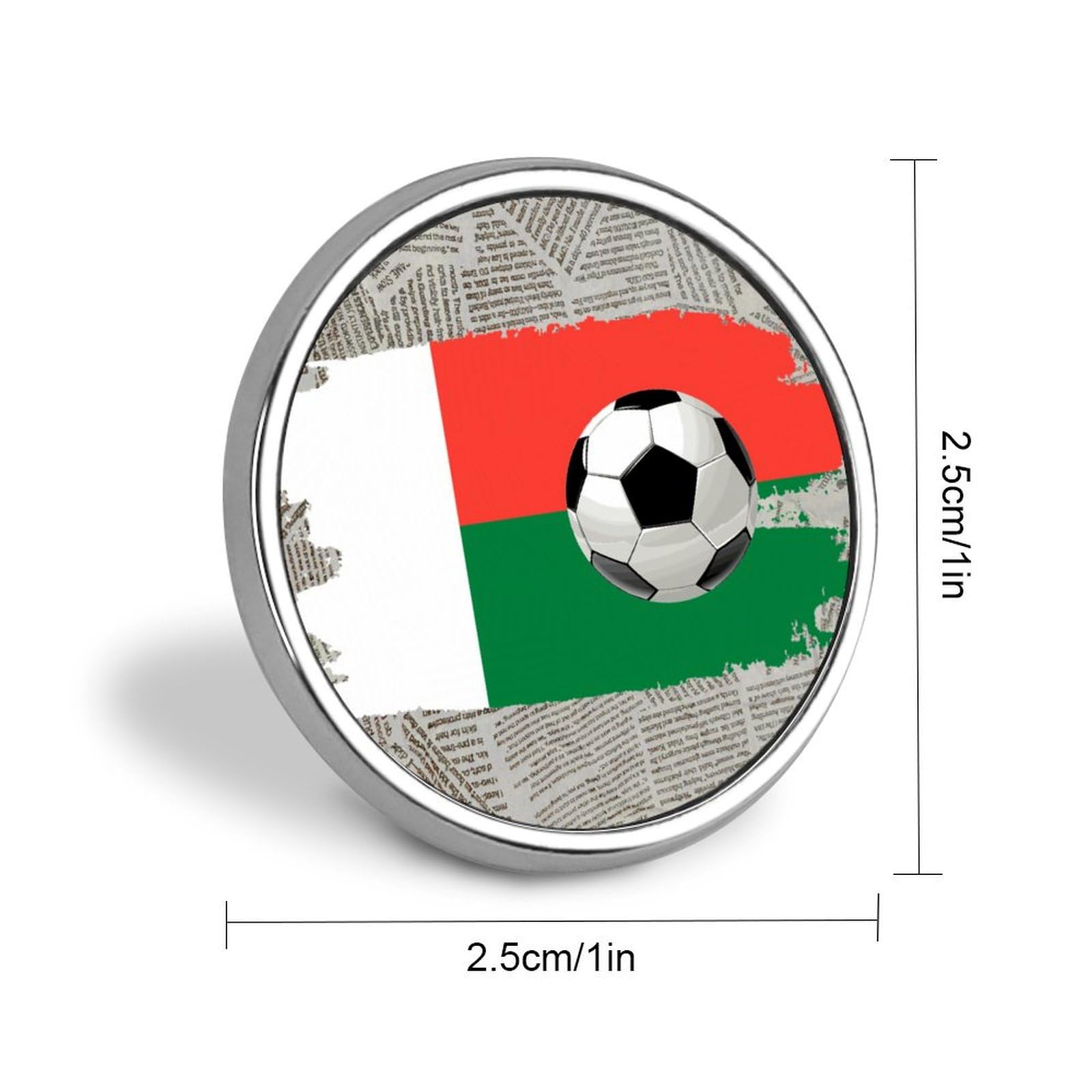 Emaille-Anstecknadeln, Motiv: Sao Tome und Principe-Flagge, Fußball-Brosche, Anstecknadeln, Sport-Fan, Gedenkstätte, Nationalstolz, Rucksack, helle Pins für Kleidung, Taschen, Jacken,
