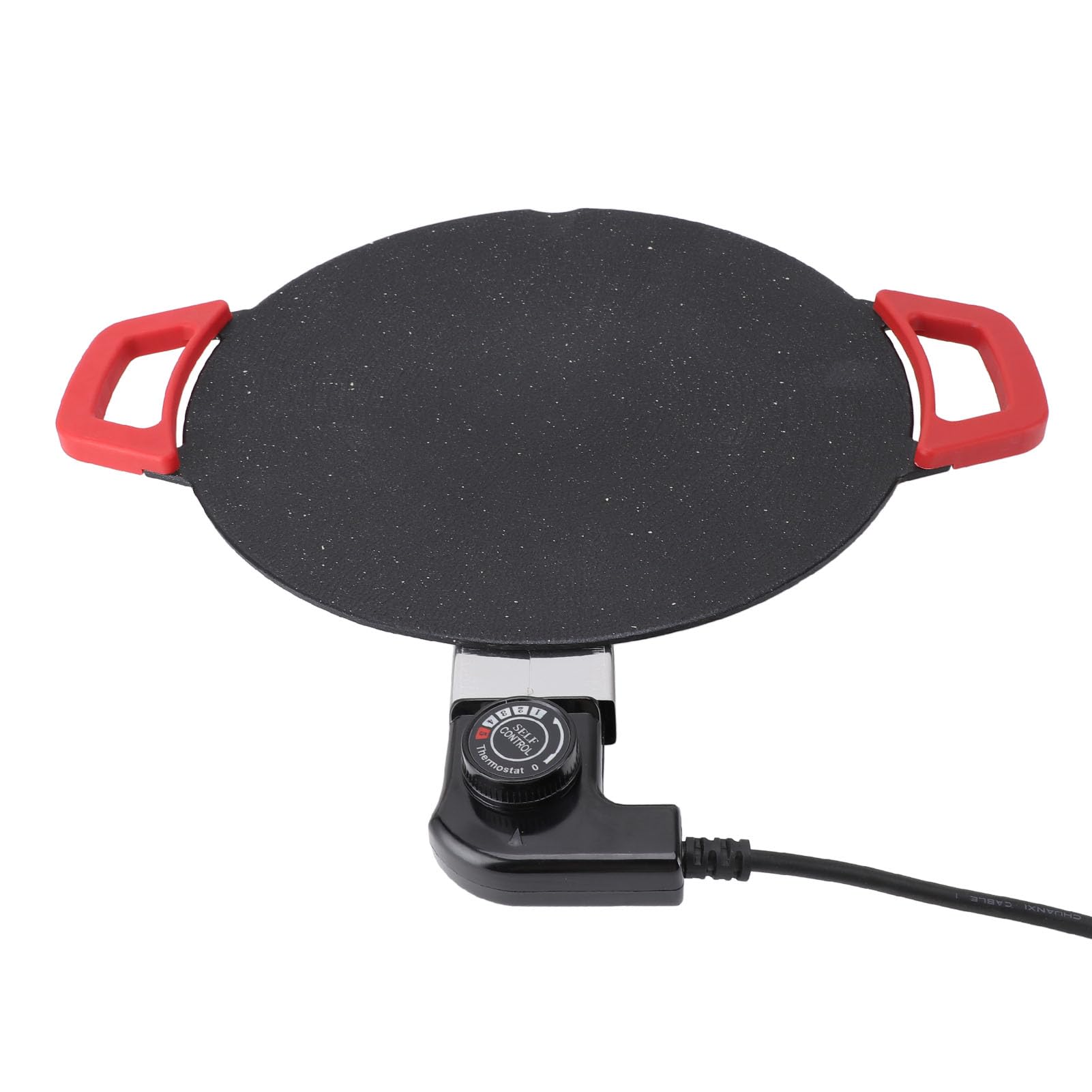 11,8 Zoll Elektrische Grillplatte, Antihaftbeschichtetes, Rauchfreies Elektrisches BBQ-Grill-Backblech mit Einstellbarer Temperaturregelung, Crêpes-Maker für Injera, Lefse,