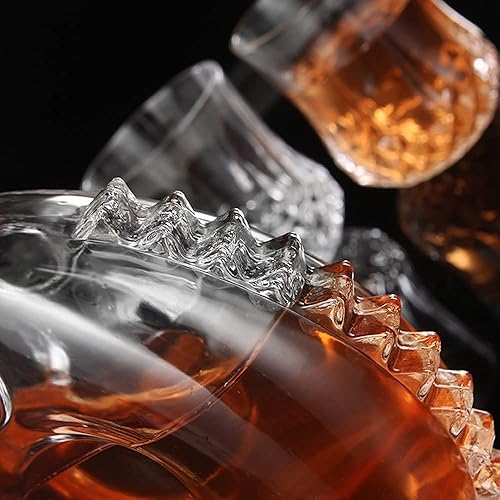 Miniatura 6 de Decantador de vino tinto, decantador de whisky, decantador de cristal, 23.7fl oz, botella de vino Louis XIII con tapa, botella de vino de vidrio