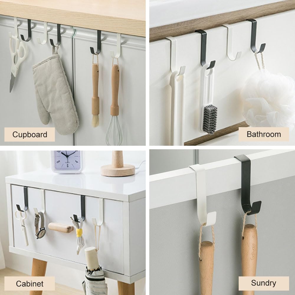 Armario Ganchos Multiusos De Acero Inoxidable Para Armario... – Grandado  Colgador Puerta, image size:1000x1000