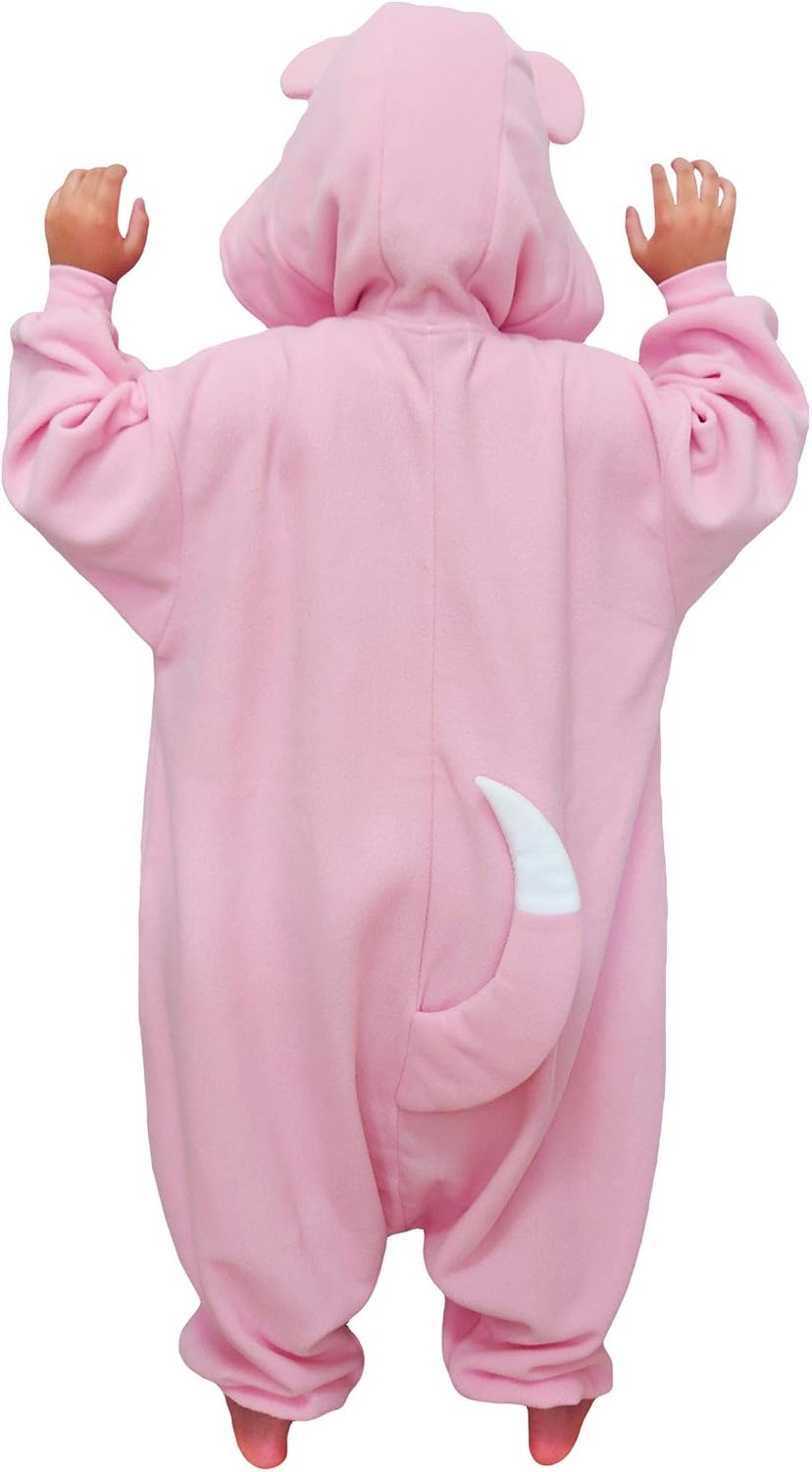 SAZAC Kigurumi - Pokemon - Slowpoke - Onesie Jumpsuit Halloween Costume -Kids Size (5-9 Year Old)