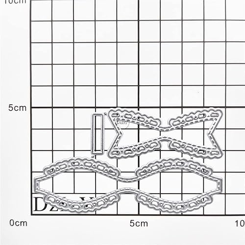 Miniatura 3 de DzIxY Corbatín de corte de metal troqueles para hacer tarjetas, papel de gofrado, troquelados, plantillas de máquina de álbumes de recortes,
