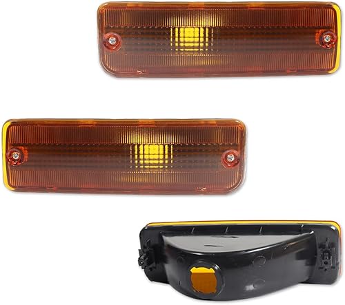Miniatura 26 de for 1989 1990 1991 1992 1993 1994 1995 Toyota Pickup 2/4WD, 1990 1991 4Runner Front Bumper Turn Signal DRL Daytime Light Smoked Lens Amber & White