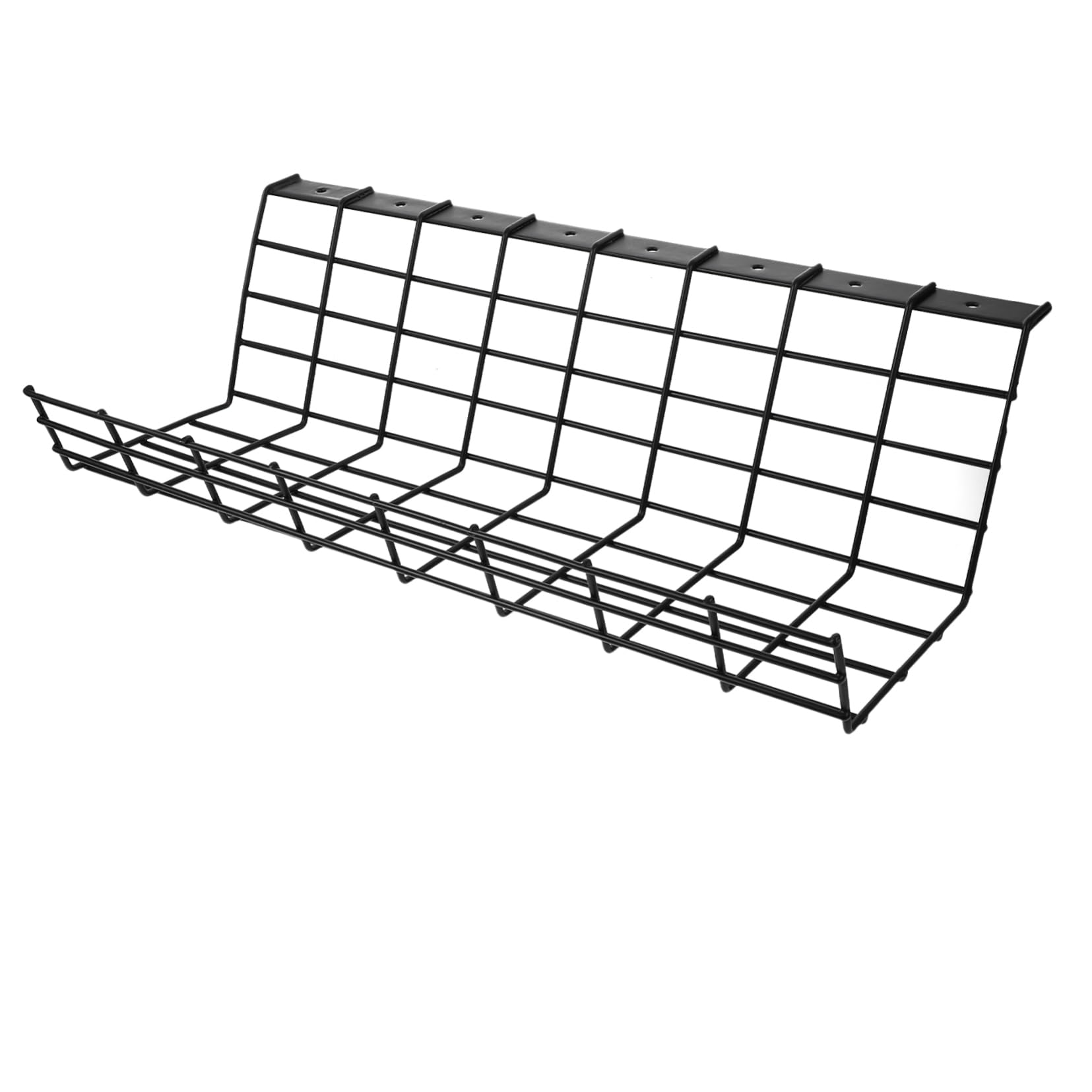 Kabelmanagement Rack dem Schreibtisch aus Eisen Schwarz