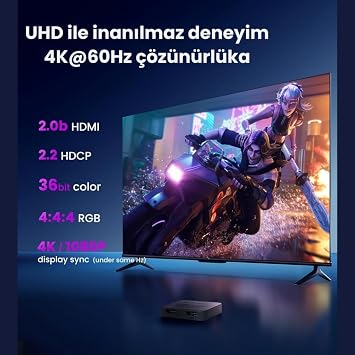 Coofbe HDMI Çift Yönlü 4K 60Hz Çogalticı 2in1 HDMI Switch Adaptörü