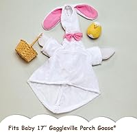 Vista 3 de Fox Valley Traders Gaggleville - Conjunto de ganso de conejo de Pascua, se adapta a la estatua de bebé de 17 pulgadas de alto