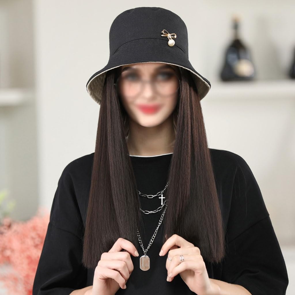 Wig Cap Exquisite And Fashionable Wig Cap, Women's Wig Cap, Long Straight Wig, Suitable For Music Festivals, Theme Parties, Weddings, Concerts, Dates Wig Caps For Women(01)