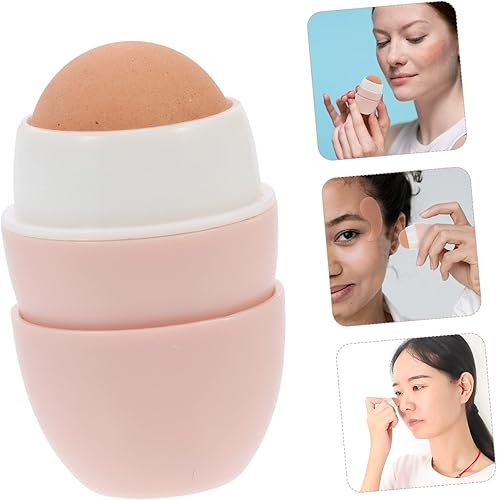 Miniatura 9 de FRCOLOR Bola absorbente de aceite de piedra volcánica Rodillo facial volcánico Rodillo absorbente de aceite Rodillo facial para el cuidado de la