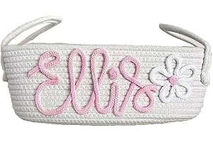 Personalized Changing Table with Baskets: Chic Storage for Your Baby's Essentials