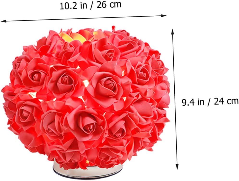 Mipcase Bedside Lamp Flowers Modern Table Lamp Lights Flowers Room Decor for Teen Girls for Girls Room