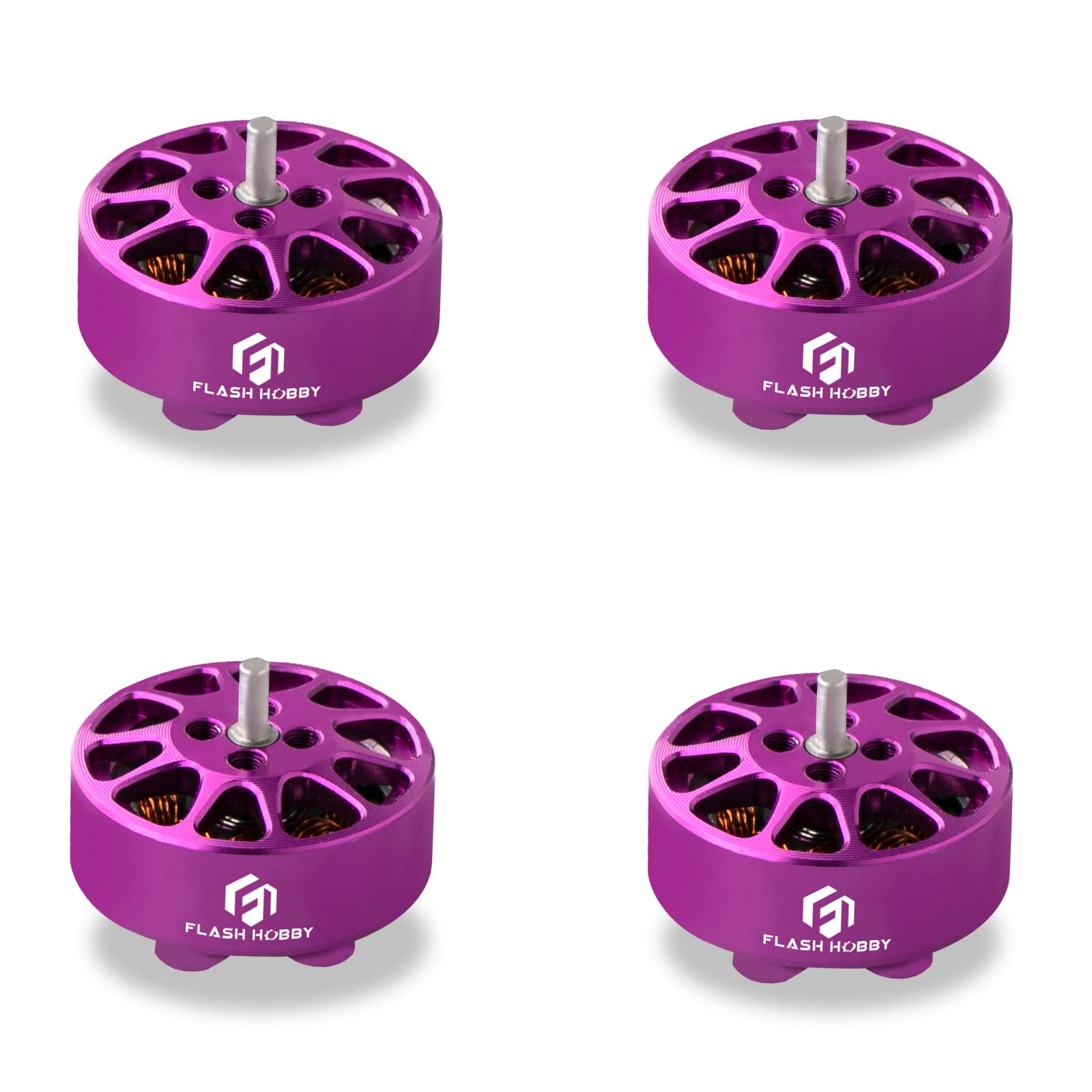 F FLASH HOBBY 4PCS 1303 Brushless Motor 8000KV 3S RC Micro Motor for FPV UAV Drone Quadcopter Multicopters Toothpick Drone (8000KV, Purple)
