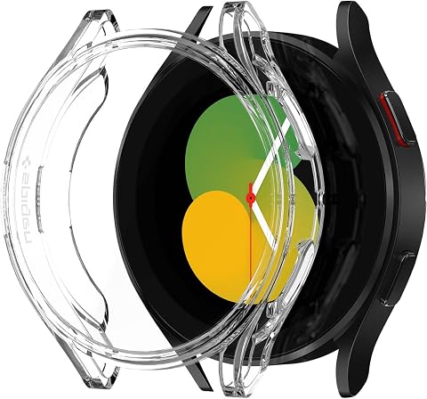 Spigen Galaxy Watch 5 / Watch 4 (44mm) ile Uyumlu Kılıf Ultra Hybrid Sararmaya Dayanıklı Şeffaf Kapak - ACS05393 (Spigen TR Garantili)