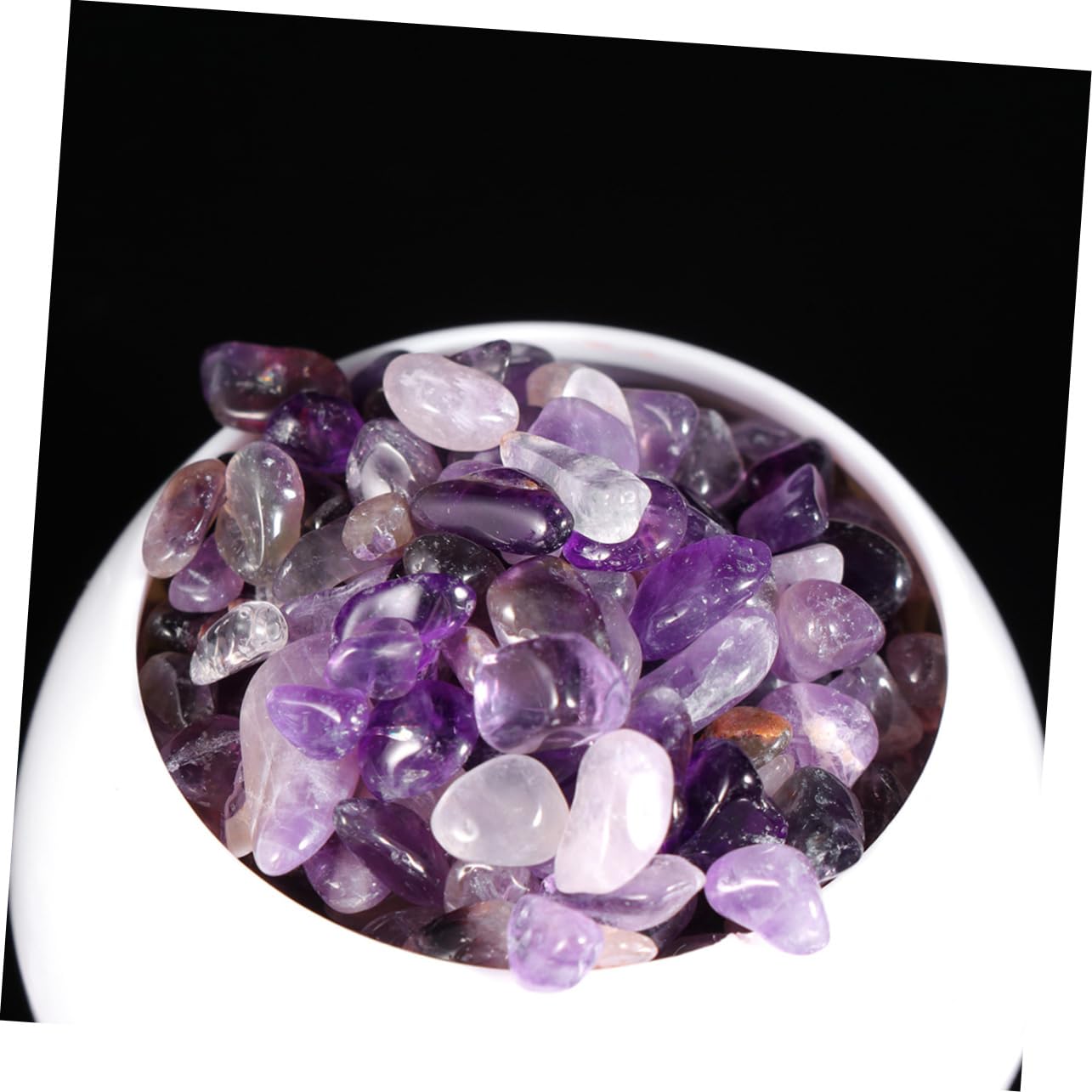 Gravier violet pour aquarium, pierre chakra