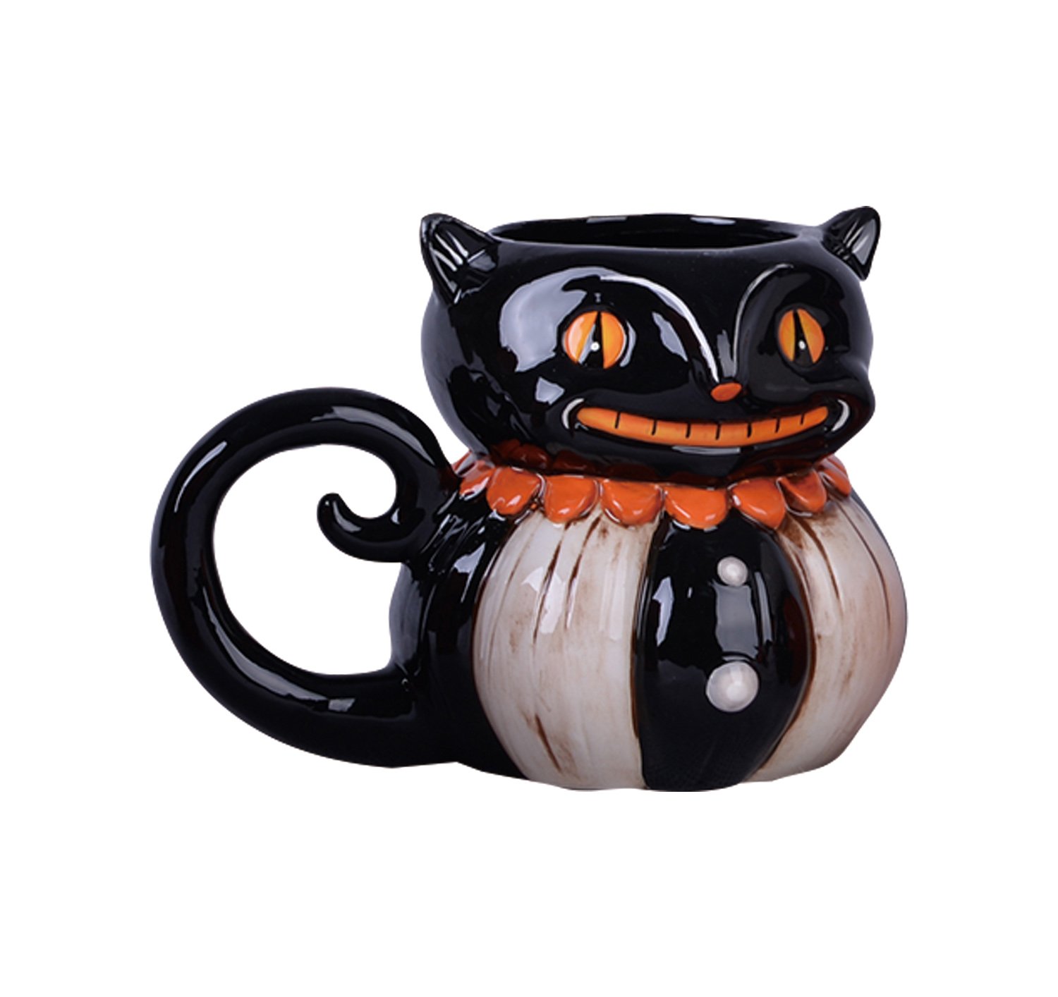 Amazon.com: Johanna Parker Black Cat Head Vintage Style Halloween