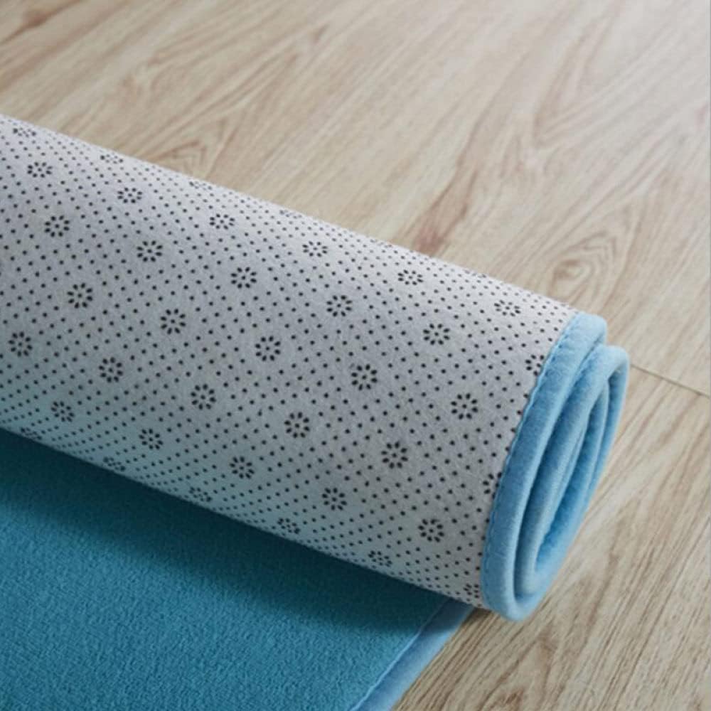 Coral Velvet Carpet Round for Home Decor Modern Living Room Coffee Table Rug Short Plush Foot Mat Crawling Play Carpets,Green,Diam60(23.6inch)