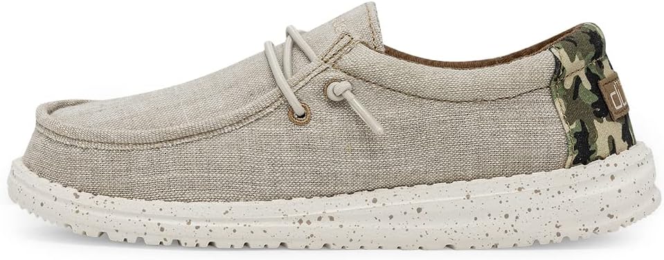 HEYDUDE Boy's Wally Youth Multiple Colors | Boys Shoes | Boy's Lace Up Loafers | Comfortable & Light-Weight