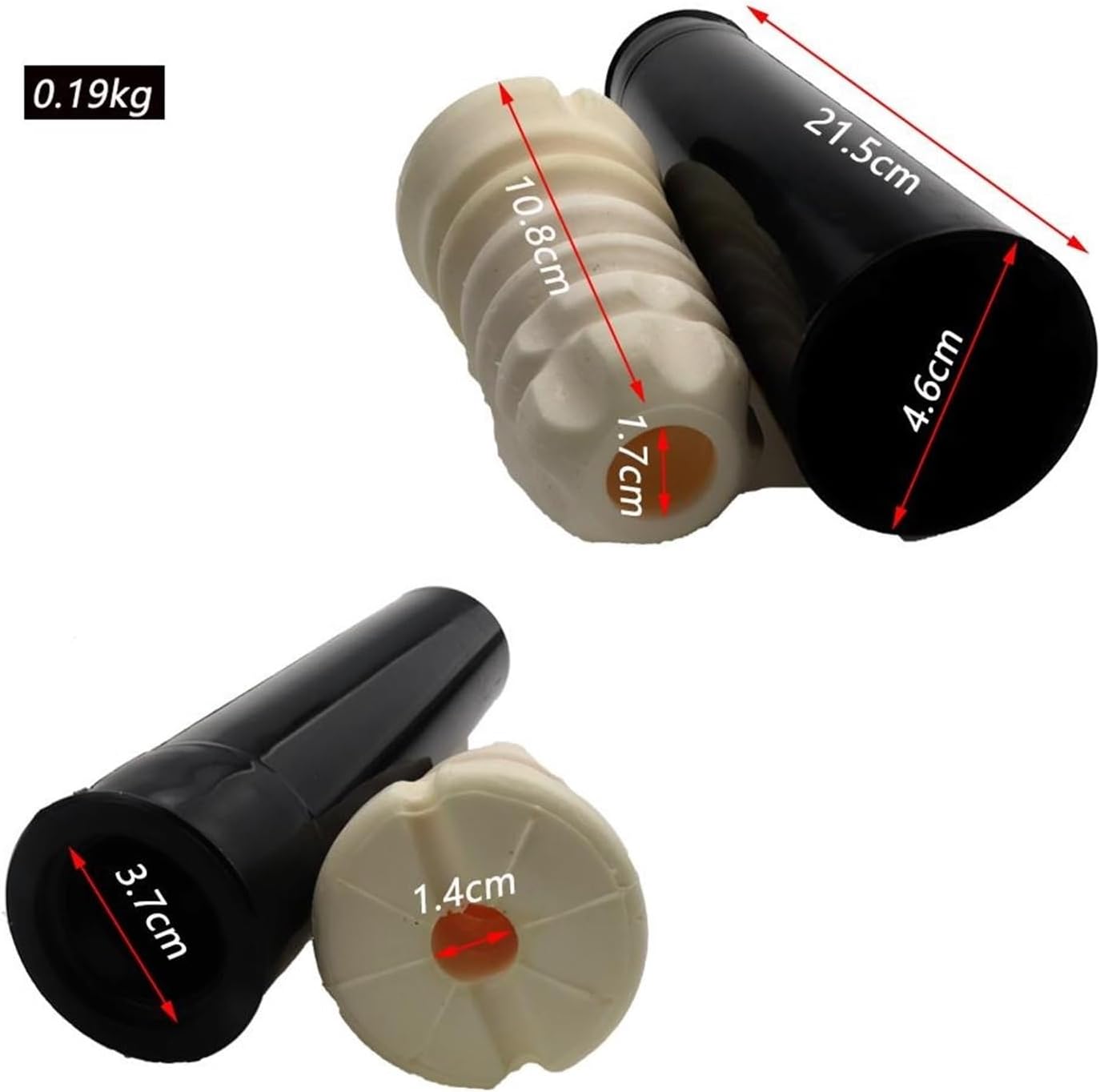 Rear Cover Air Shock Absorber Rubber Bellow Boot KIT Compatible with Ecosport 2003-2013 CN155K570A2A CN1518159AA