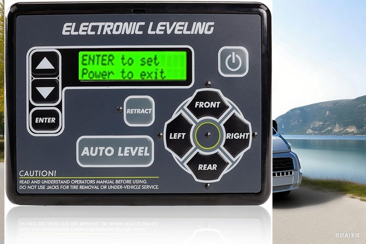 421484 RV Leveling touchpad Replacement for Lippert RV 5th Wheel and Travel Trailer Leveling System - with Auto-Leveling Button Compatible with Ground Control TT and Other Lippert 421484