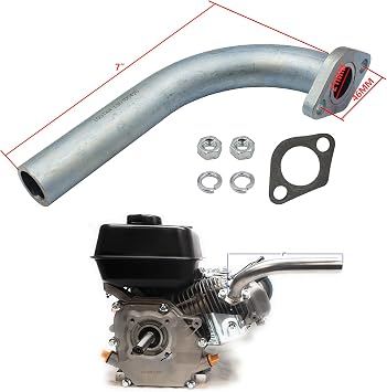 LOSTAR Exhaust Pipe Compatible with Predator 212cc GX160 GX200 Go Kart & Mini Bikes