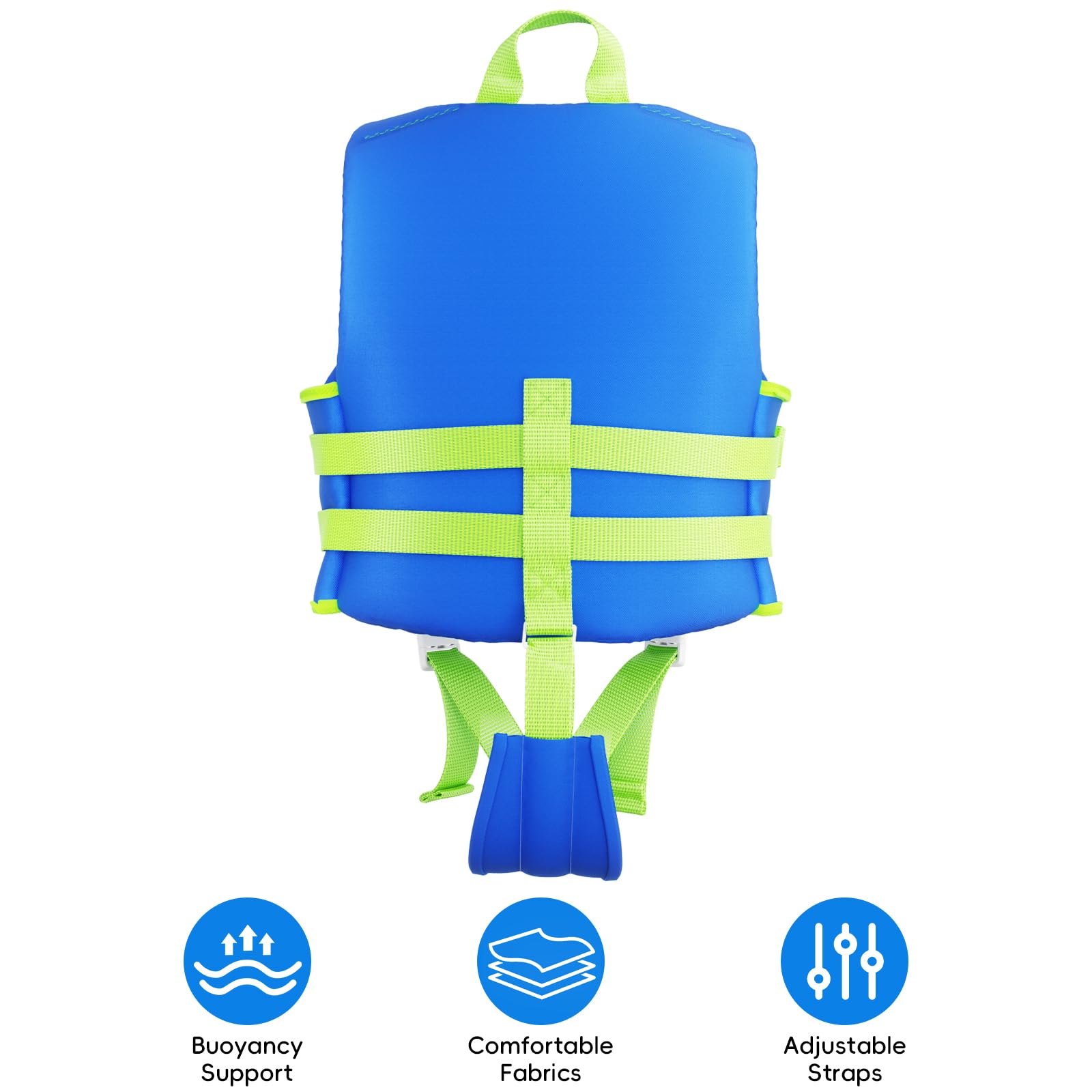 Gilet Galleggiante per Bambino, Giubbotto da Nuoto in Neoprene per Bambini Giubbotto di nuoto per bambini e bambine, con cinghie di sicurezza regolabili, età 2-9