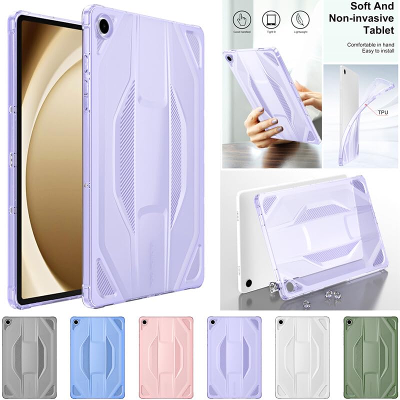 Funda para Samsung Galaxy Tab A7 Lite T220 silicona morada transparente 2