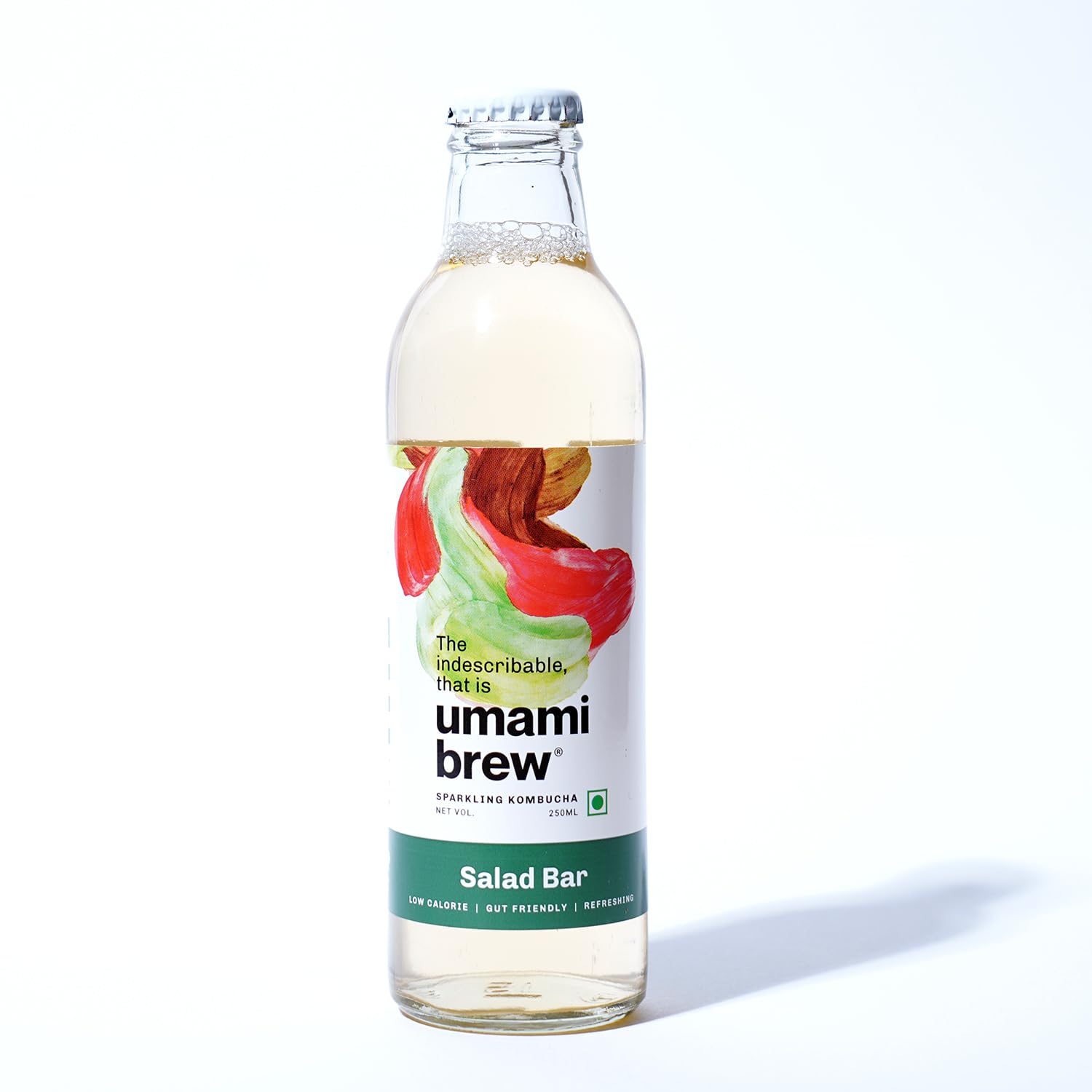 Umami Brew Sparkling Kombucha | Salad Bar Flavor | All-Natural Fermented Drink | Gut-Friendly & Antioxidant-Rich | Pack of 12 x 250ml-image-48