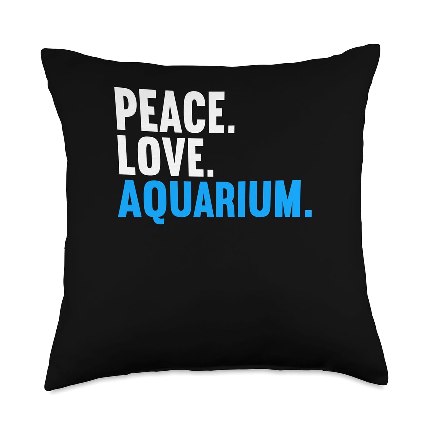 Funny Aquarium Throw Pillow